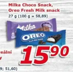 ESO MARKET Milka Choco Snack Oreo Fresh Milk snack nabídka