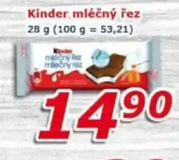 ESO MARKET Kinder mléčný řez nabídka