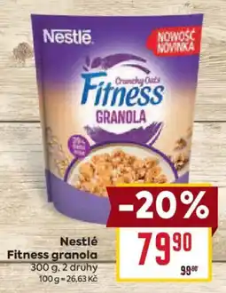 Billa Nestlé Fitness granola nabídka