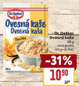 Billa Dr.Oetker ovesná kaše vanilka nabídka