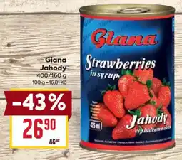 Billa Giana jahody ve sladkém nálevu nabídka