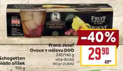 Billa Franz Josef Ovoce v nálevu DUO nabídka