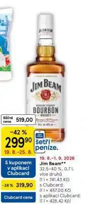 Tesco Jim Beam nabídka