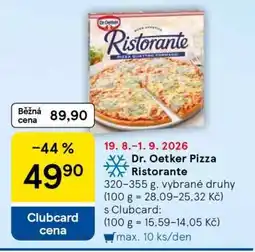 Tesco Dr. Oetker Pizza Ristorante nabídka