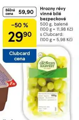 Tesco Hrozny révy vinné bílé bezpeckové nabídka