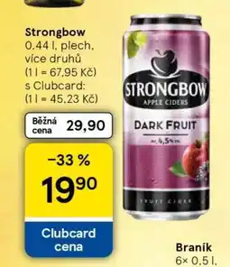 Tesco Strongbow nabídka