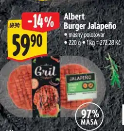 Albert Albert Burger Jalapeño nabídka