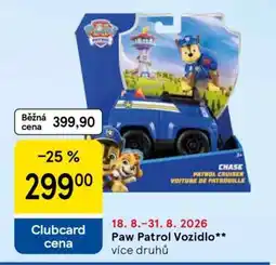 Tesco Paw Patrol Vozidlo nabídka