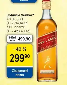 Tesco Johnnie Walker nabídka