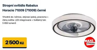 Rabalux stropní svítidlo Horacio 71009 (71009) černé