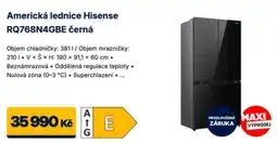 Datart Hisense americká lednice RQ768N4GBE černá nabídka