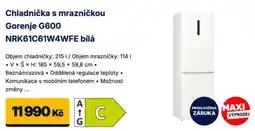 Datart Gorenje chladnička s mrazničkou G600 nabídka
