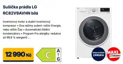 Datart Sušička prádla LG RC82V9AVHN bílá nabídka
