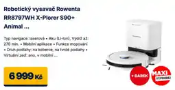 Datart Rowenta Robotický vysavač RR8797WH X-Ploer S90+ Animal nabídka
