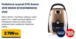 Datart Eta podlahový vysavač Avanto 3519 90000 nabídka