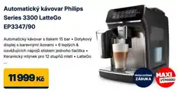 Datart Philips Automatický kávovar Series 3300 LatteGo EP3347/90 nabídka