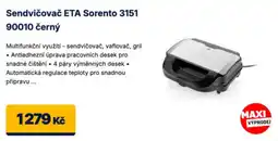 Datart Eta sendvičovač vaflovač gril 3151 90010 černý nabídka