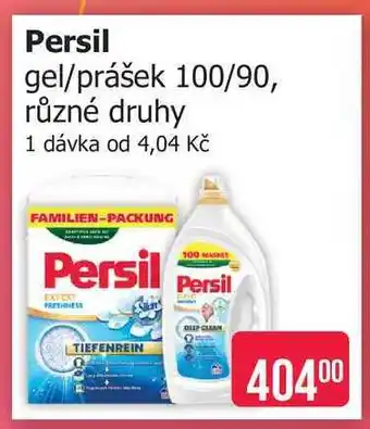 Persil gel/prášek 100/90, různé druhy