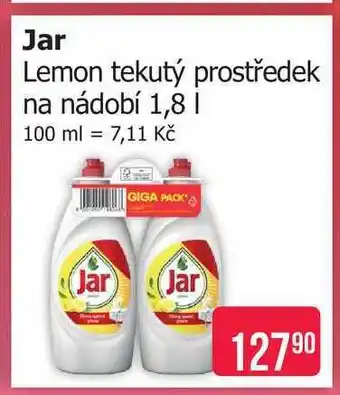 Jar Lemon tekutý prostředek na nádobí