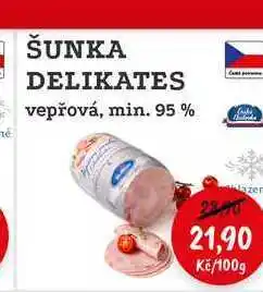 RABBIT řeznictví ŠUNKA DELIKATES vepřová, min. 95 % nabídka