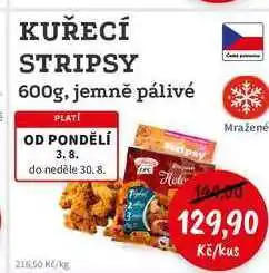 RABBIT řeznictví KUŘECÍ STRIPSY 600g, jemně pálivé nabídka