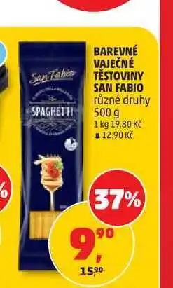 Penny Market BAREVNÉ VAJEČNÉ TĚSTOVINY SAN FABIO různé druhy nabídka