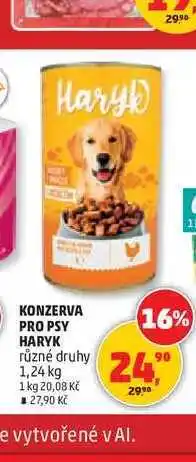 Penny Market KONZERVA PRO PSY HARYK různé druhy nabídka