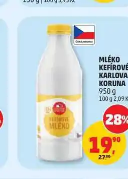 Penny Market MLÉKO KEFÍROVE KARLOVA KORUNA nabídka