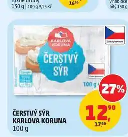 Penny Market Čerstvý sýr Karlova koruna nabídka