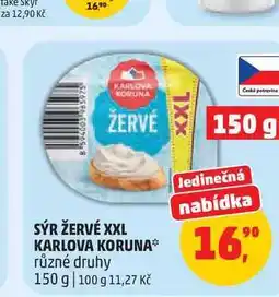 Penny Market Sýr žervé XXL Karlova koruna nabídka
