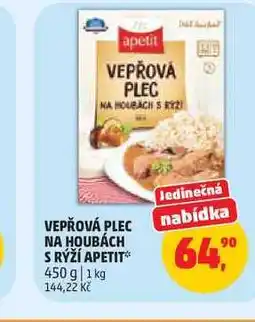 Penny Market VEPŘOVÁ PLEC NA HOUBÁCH S RÝŽÍ APETIT nabídka