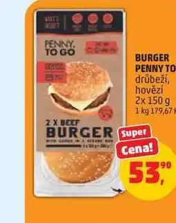 Penny Market BURGER PENNY TO drůbeží, hovězí nabídka