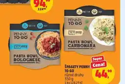 Penny Market ŠPAGETY PENNY Cena! TO GO různé druhy nabídka