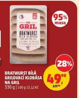 Penny Market BRATWURST BÍLÁ GRILOVACÍ KLOBÁSA NA GRIL nabídka