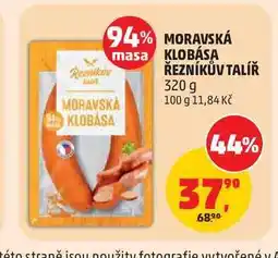 Penny Market MORAVSKÁ KLOBÁSA ŘEZNÍKŮV TALÍŘ nabídka