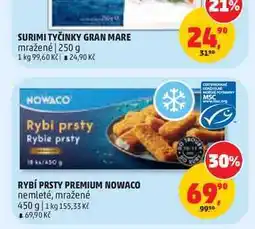 Penny Market RYBÍ PRSTY PREMIUM NOWACO nemleté, mražené nabídka