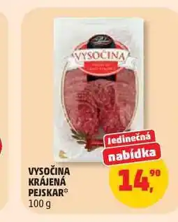 Penny Market VYSOČINA KRÁJENÁ PEJSKAR nabídka