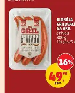 Penny Market KLOBÁSA GRILOVACÍ NA GRIL s nivou nabídka