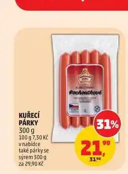 Penny Market KUŘECÍ PÁRKY nabídka