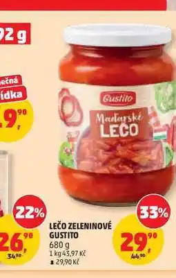 Penny Market LEČO ZELENINOVÉ GUSTITO nabídka