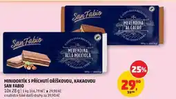 Penny Market MINIDORTÍK S PŘÍCHUTÍ OŘÍŠKOVOU, KAKAOVOU SAN FABIO nabídka