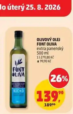 Penny Market OLIVOVÝ OLEJ FONT OLIVA nabídka