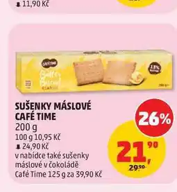 Penny Market SUŠENKY MÁSLOVÉ CAFÉ TIME nabídka