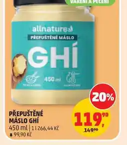 Penny Market PŘEPUŠTĚNÉ MÁSLO GHÍ nabídka