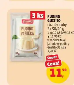 Penny Market PUDING GUSTITO 3x38/40g nabídka