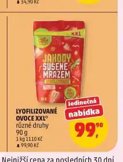 Penny Market LYOFILIZOVANÉ OVOCE XXL* různé druhy nabídka