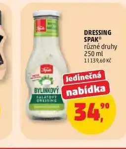 Penny Market DRESSING SPAK* různé druhy nabídka