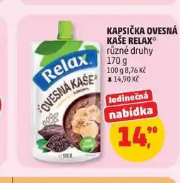 Penny Market KAPSIČKA OVESNÁ KAŠE RELAX* různé druhy nabídka