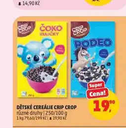 Penny Market DĚTSKÉ CEREÁLIE CRIP CROP různé druhy | 250/100 g nabídka