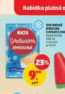 Penny Market SMETANOVÁ ZMRZLINA V OPLATCE RIOS nabídka